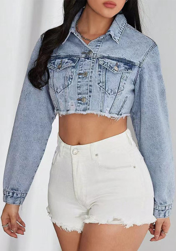 Women Non-Stretch Denim Jacket