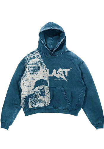 Men's Printed Long-Sleeve Hoodies