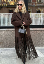 Women Autumn/Winter Long-Sleeved Fringe Jacket Women Autumn/Winter Long-Sleeved Fringe Jacket