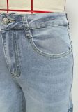 Women Casual Cargo Denim Pant