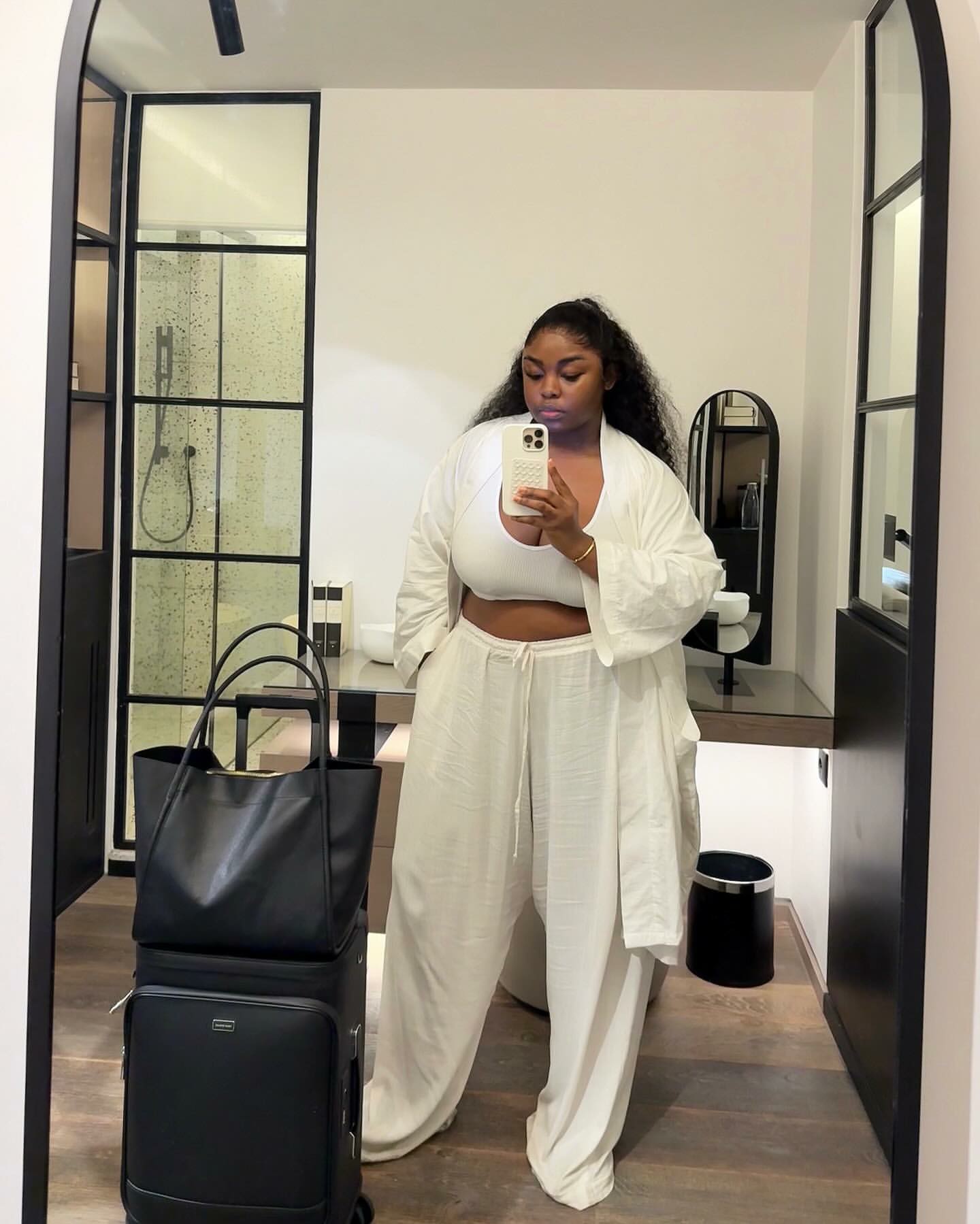 Women's Plus Size Casual Solid Color African Pants Set