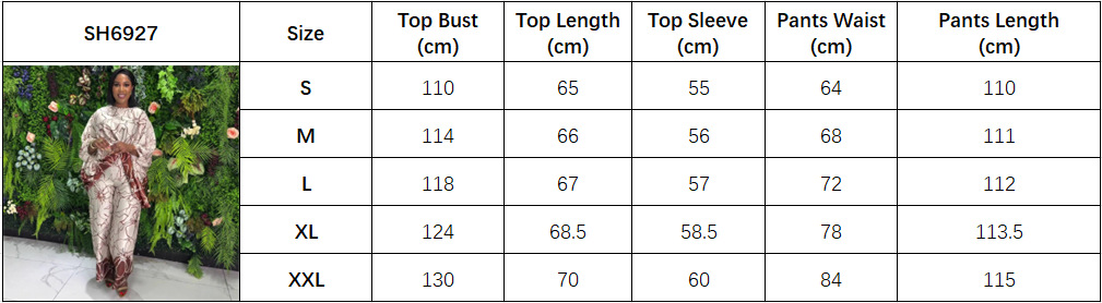 Women's Plus Size Printed Cropped Top High Waist African Pants Set