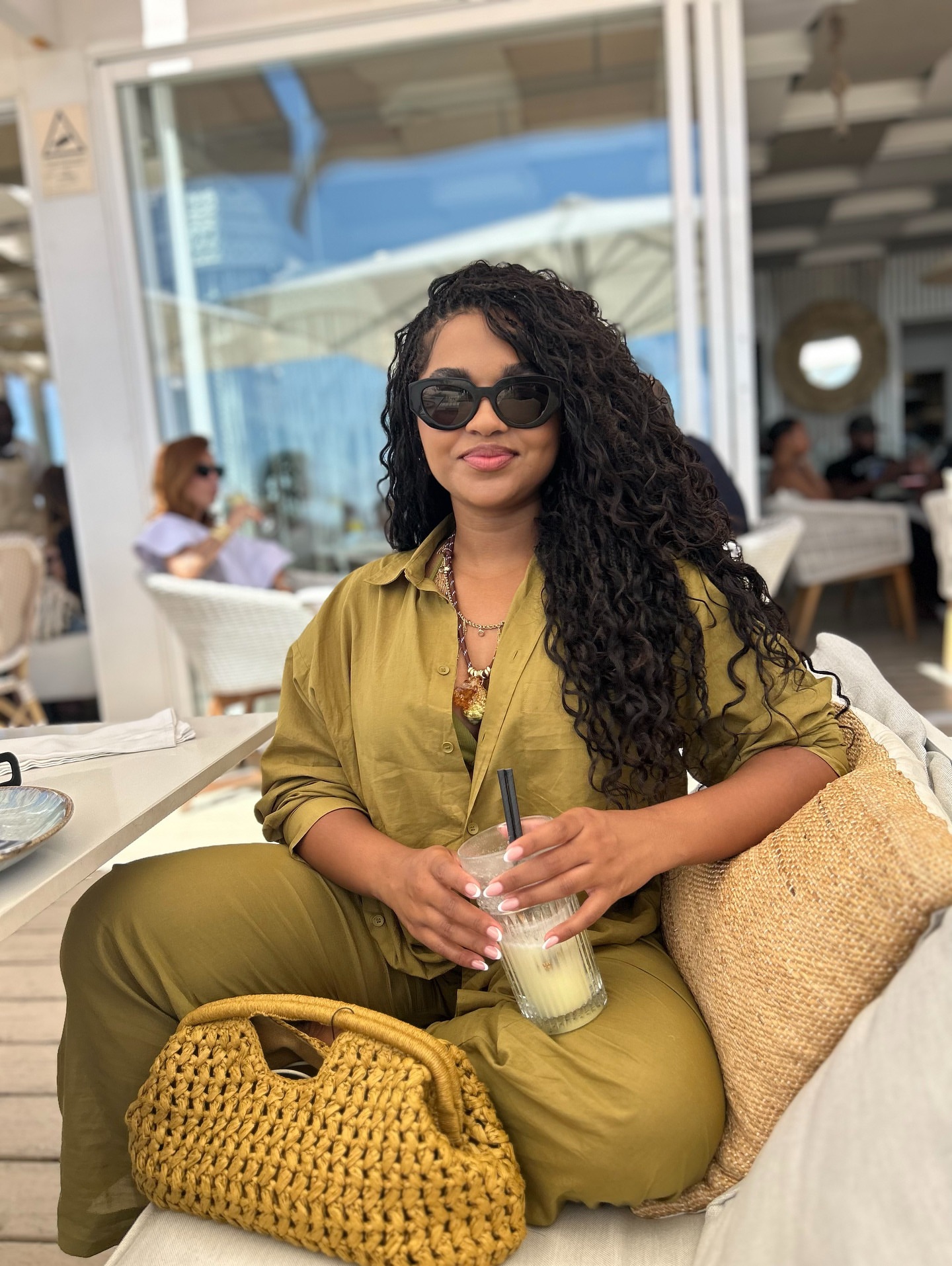 Women's Plus Size Solid Color Turndown Collar Casual African Pants Set