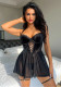Women's Sexy See Through Lace-up Night Dress