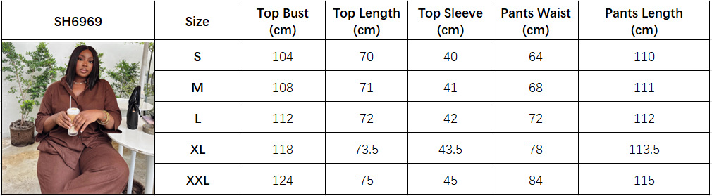 Women's Chic Long Sleeve Shirt African Trendy Pants Set