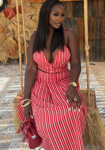 Women's Sexy Strap African Chic Trendy Skirt Set