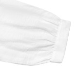 Women's Autumn Lace Ruffle V-Neck White Shirt