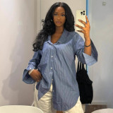 Women's Chic Career Loose Slim Fit Long Sleeve African Trendy Shirt