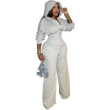 Women's Fashion Lace-Up Slim Waist Casual Pants Set