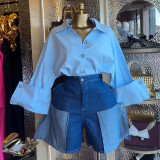 Women's Autumn Fashion Turndown Collar Shirt Top