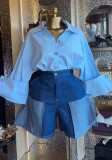 Women's Autumn Fashion Turndown Collar Shirt Top