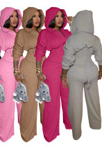 Women's Fashion Lace-Up Slim Waist Casual Pants Set