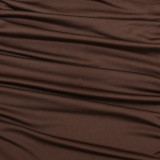 Women Sexy Pleated Mesh Patchwork Solid Maxi Dress