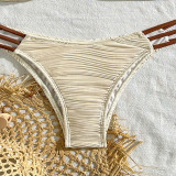 Women Color Block Sexy Tie-Up Bikini Swimwear