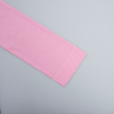 Women spring plaid long-sleeved top and shorts pajamas two-piece set