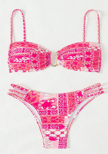 Women Printed Sexy Bikini Beach Spa Two Pieces Swimwear