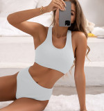 Women Sexy Solid Triangle Bikini Swimwears