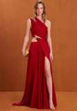 Women Party Bridesmaid Red Dress