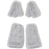 Women autumn/winter sexy Halter Neck top, skirt, sleeves, and foot covers 4-Piece Set