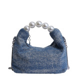 Women Pearl Handbag Chain Crossbody Bag