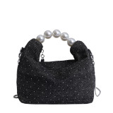 Women Pearl Handbag Chain Crossbody Bag