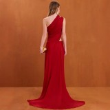 Women Party Bridesmaid Red Dress