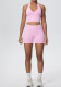 Women Seamless Halter Neck Tank Yoga Two-Piece Set