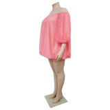 Women's Sexy Fashion Off-Shoulder Puff Sleeve Dress