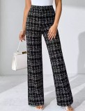 Women Autumn/Winter Casual Printed Trousers