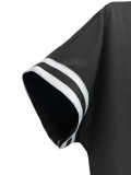 Plus Size Women Turndown Collar Button-Up Long and Short Sleeve Dress