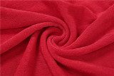 Women's Autumn Winter Sexy Deep V Halter Neck Low Back Bodycon Solid Color Short Dress