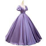 Women's Purple Tutu Formal Party Gown Luxury Evening Dress（Processing time need 3-6 days）