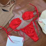 Women Sequined Bikini Sexy Two Pieces Swimsuit