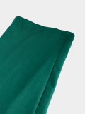 Women Casual Solid Sports Top and Pant Two-Piece Set