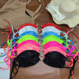 Women Sequined Bikini Sexy Two Pieces Swimsuit