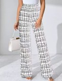 Women Autumn/Winter Casual Printed Trousers