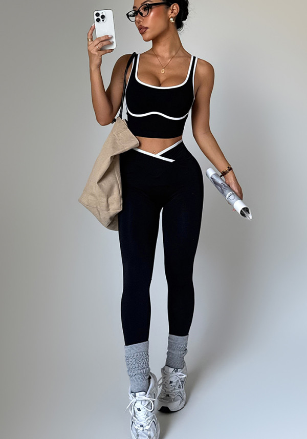 Women Sports Bra Fitness Yoga Two-Piece Set