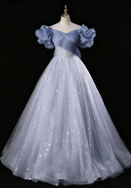 Women's Chic Long Tutu Gown Formal Party Evening Dress（Processing time need 3-6 days）