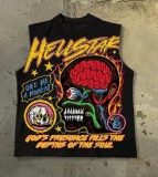 Women's Summer Style Print Sleeveless Slim Top