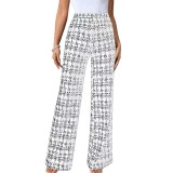 Women Autumn/Winter Casual Printed Trousers