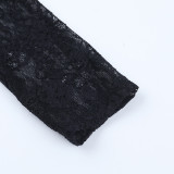 Women's Autumn Sexy Lace Long Sleeve Slim Fit T-Shirt