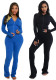 Women's Fashion Casual Solid Color Hooded Two-Piece Pants Set