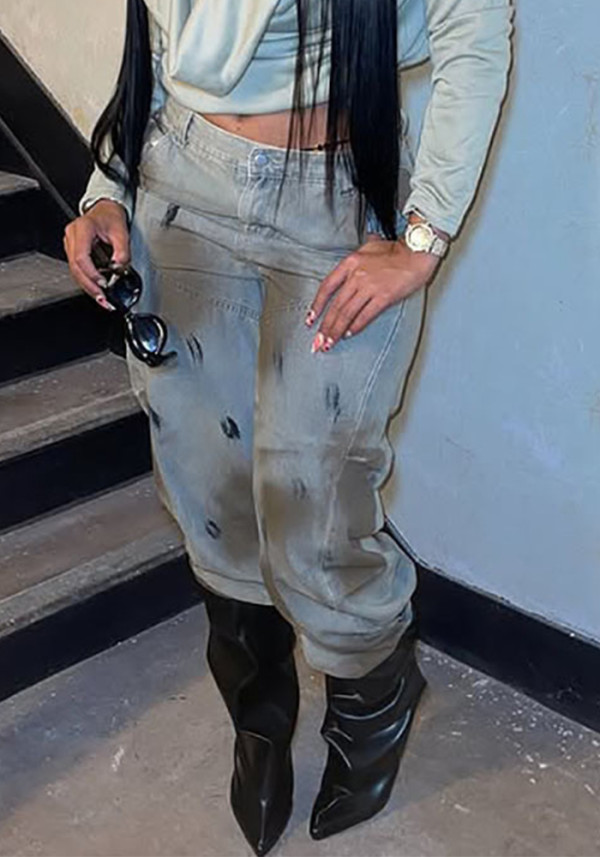 Women Autumn/Winter Denim Trousers
