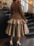 Women's Spring Summer Fashion Elegant Long Square Neck A-line Plus Size Dress