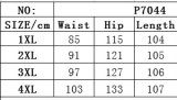 Plus Size Women Casual Geometric Print Bell Bottom Pants