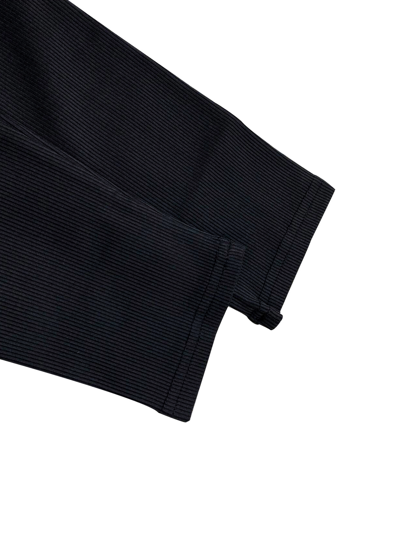 Women Autumn/Winter Solid Ribbed U-Neck Sporty Long-Sleeve Top and Pants Set