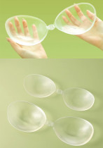 Women's Thick Push-Up Non-Slip Lift Anti-Wardrobe Malfunction Invisible Silicone Nipple Covers Bra Pads