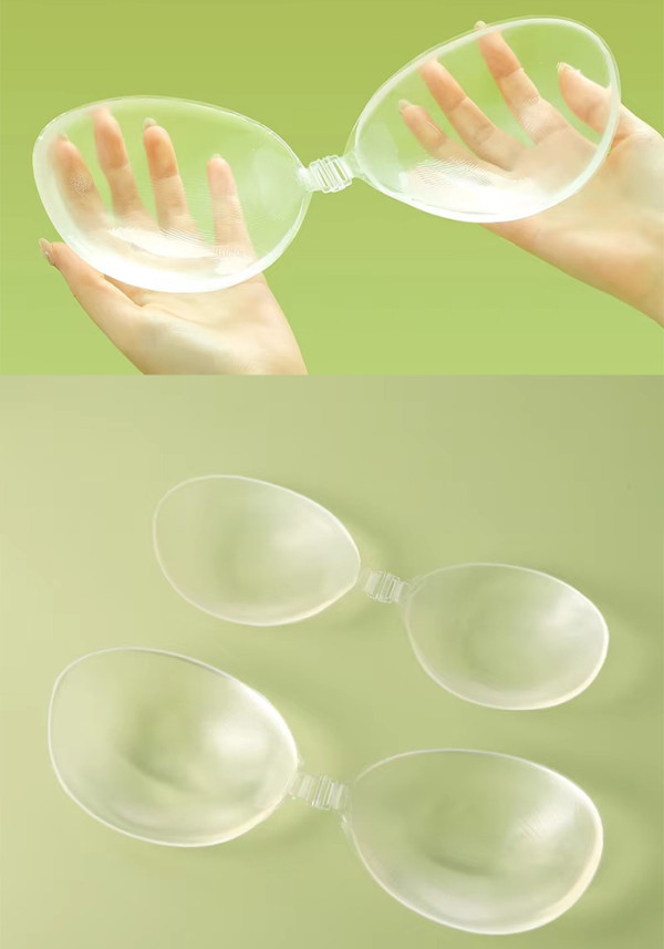 Women's Thick Push-Up Non-Slip Lift Anti-Wardrobe Malfunction Invisible Silicone Nipple Covers Bra Pads