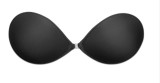 Plus Size Women's Tight Fitting Deep V Push-Up Seamless Wireless Strapless Invisible Silicone Bra