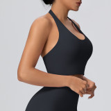 Women Halter Neck Lingerie Yoga Bra Halter Neck Tank Top